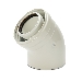 Alpha Push-Fit Flue Bend 45 Degree 3031809